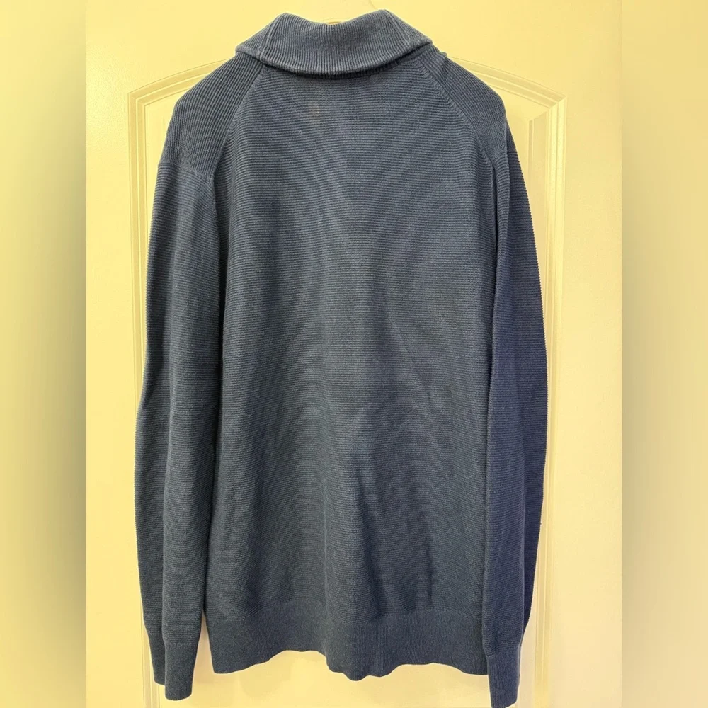Banana Republic Blue Cardigan Sweater Shawl Collar Knit